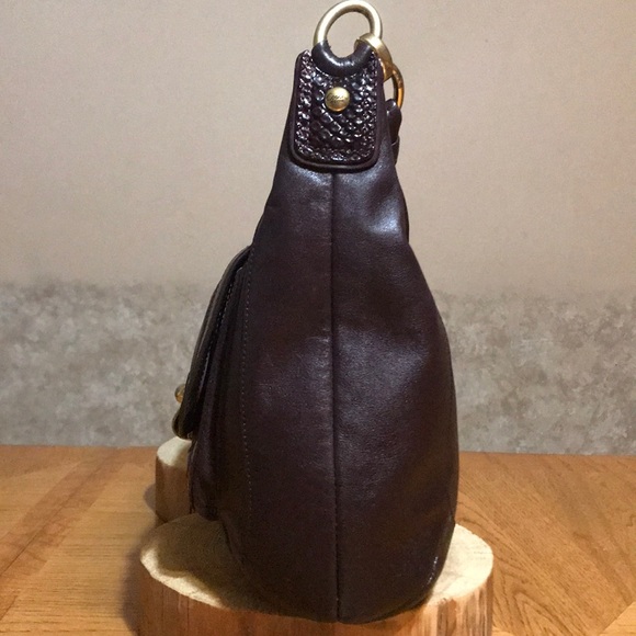 COACH Kristin Spectator Plum Leather Hobo - Picture 4 of 16